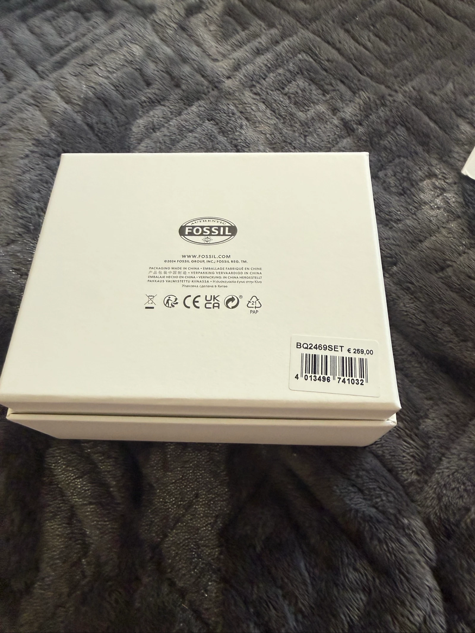 Caja doble con 2 relojes para hombre y mujer Fossil – photo 2
